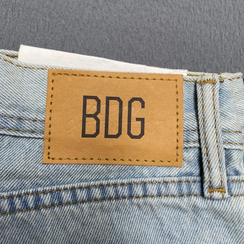 BDG Dad Slim Tapered Fit Jeans Mens 31x32 Blue Light Wash‎ Denim Pants Casual